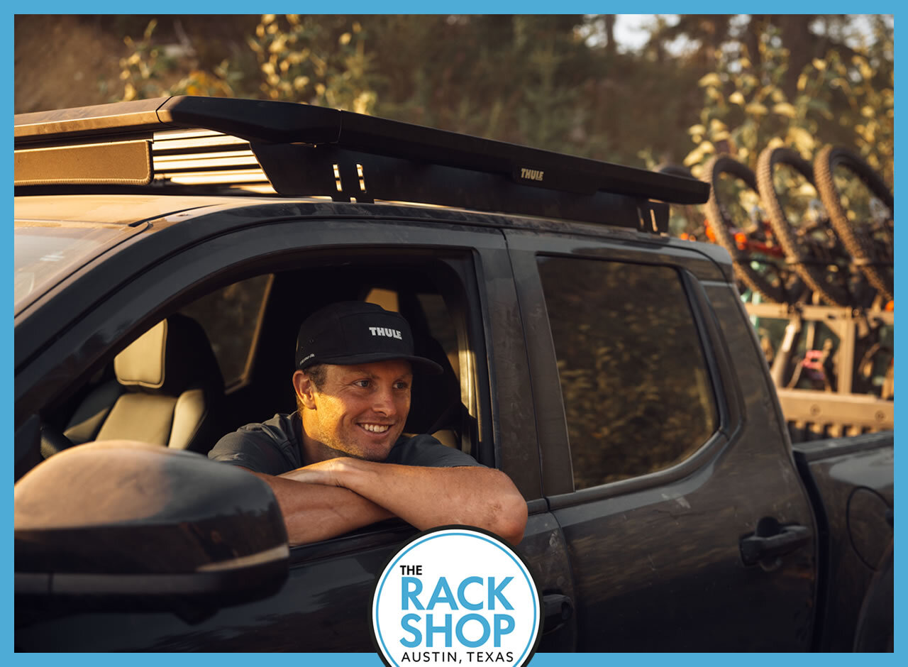 Truck roof rack system and outdoor gear